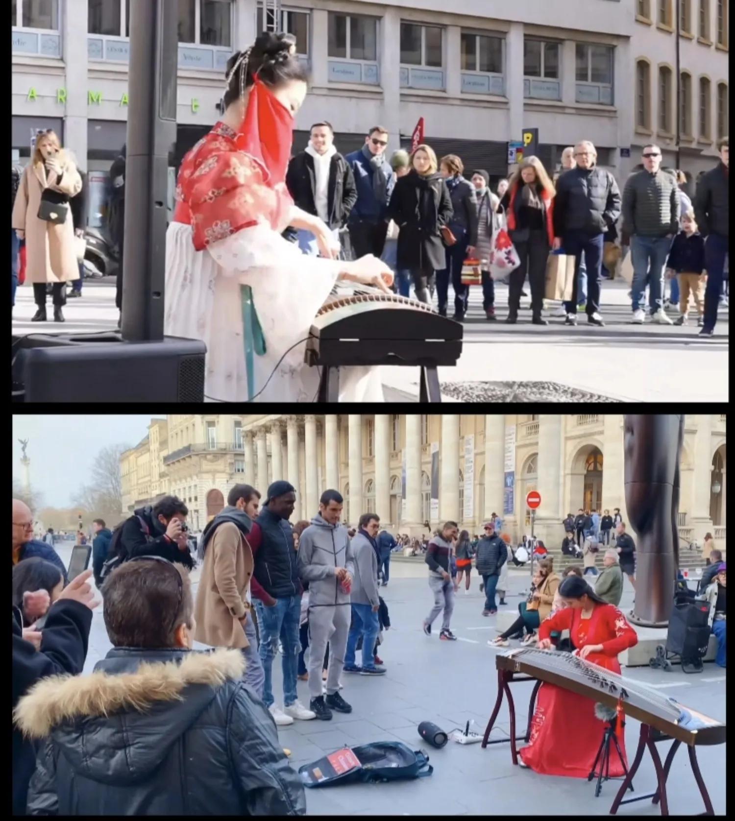 古琴卡通圖_古琴卡通_彈古琴卡通